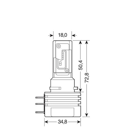 Halo Led Serie 11 Quick-Fit - H15 - 15W - PGJ23t-1 - 2 pz - Scatola