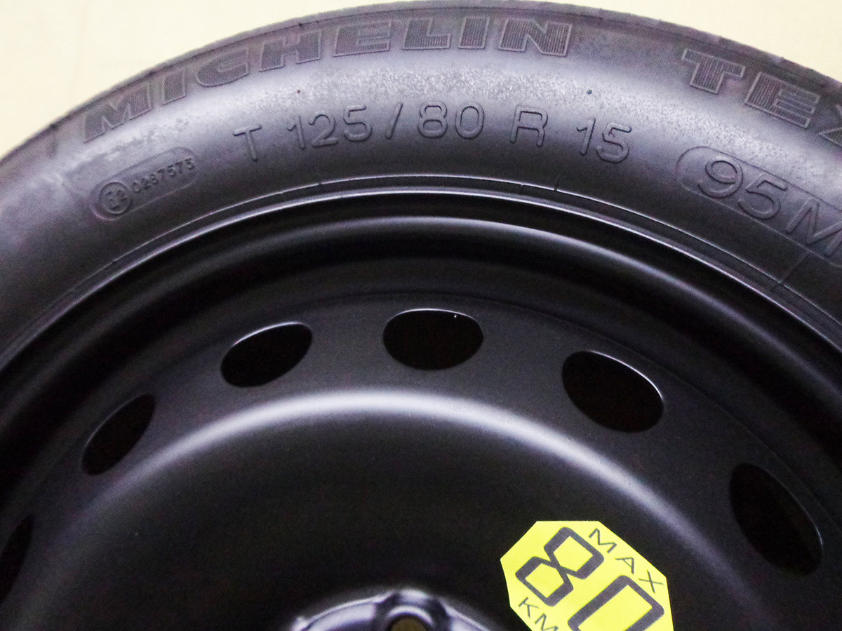 Ruotino Di Scorta 15 Fiat Panda cross 125-80-15 Lanc Ypsilon 500 Qubo Ford ka