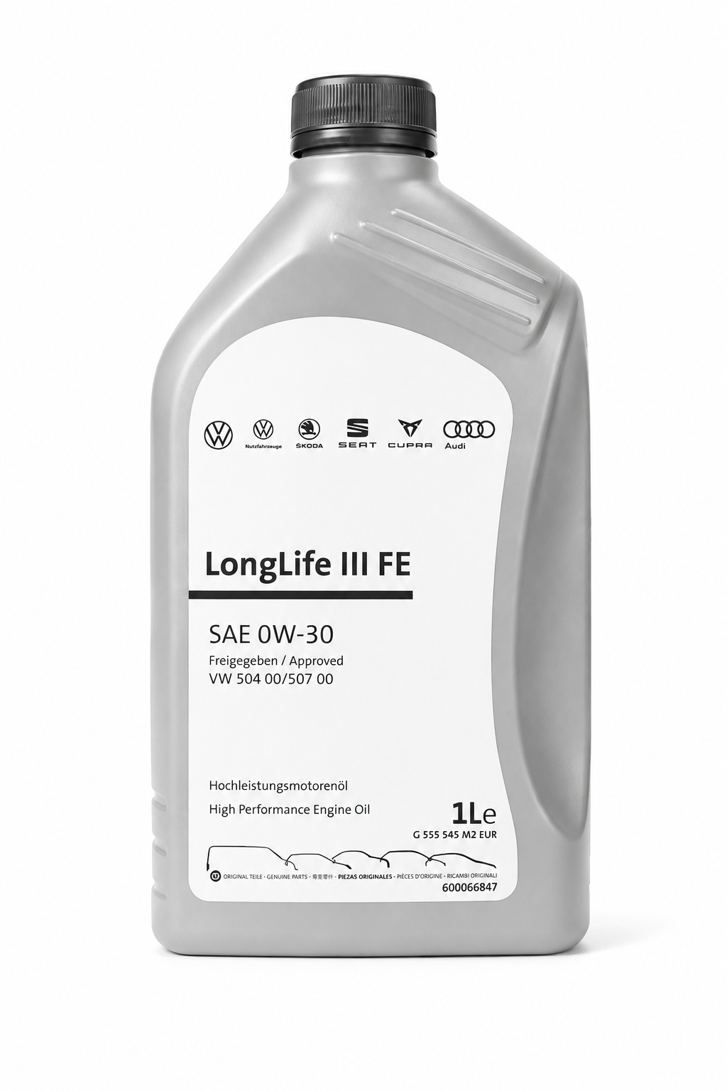 1 LT OLIO MOTORE ORIGINALE VW E AUDI 0W30 LONGLIFE III FE 504 00 507 00