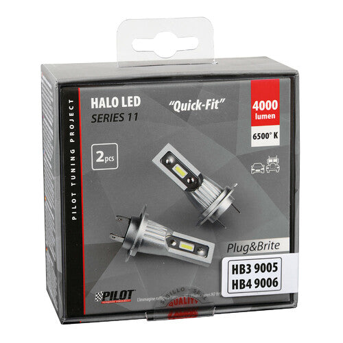 Halo Led Serie 11 Quick-Fit - HB3/HB4 - 15W - P20d/ P22d - 2 pz - Scatola