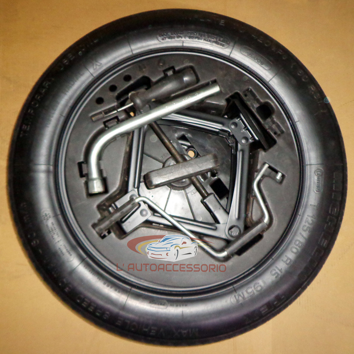 Ruotino Di Scorta 15 Fiat Panda cross 125-80-15 Lanc Ypsilon 500 Qubo Ford ka