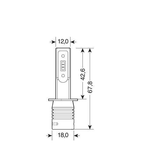 Halo Led Serie 11 Quick-Fit - H1 - 15W - P14,5s - 2 pz - Scatola