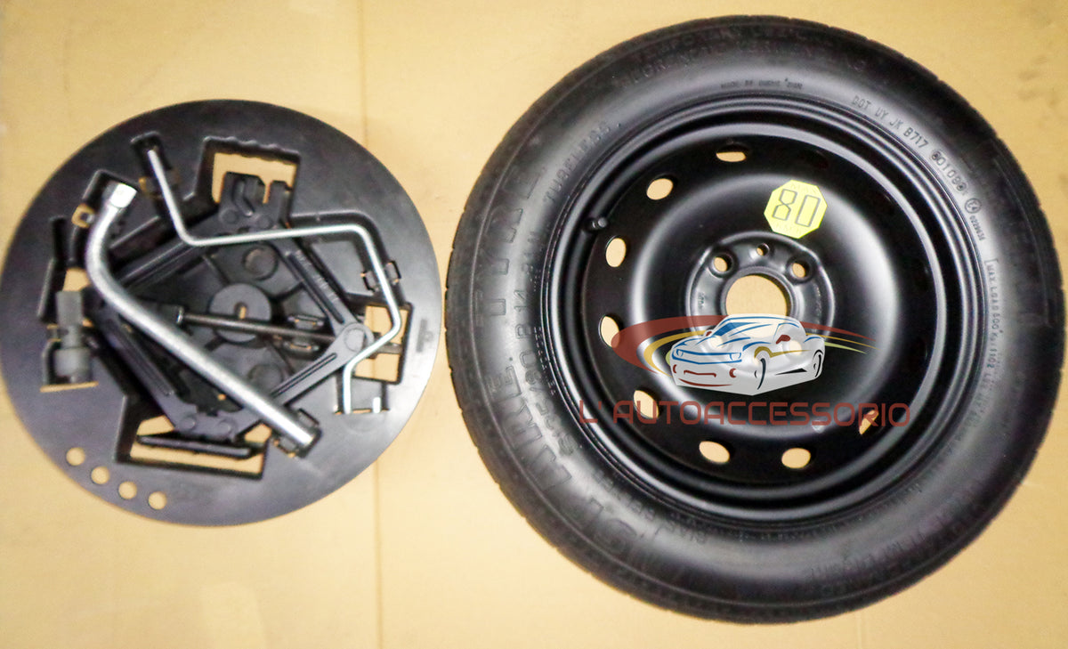 Ruotino di scorta 14 Fiat Panda 500 Strada-Citroen Nemo 135-80-R14