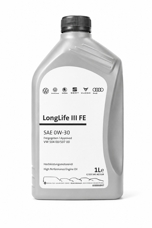 1 LT OLIO MOTORE ORIGINALE VW E AUDI 0W30 LONGLIFE III FE 504 00 507 00