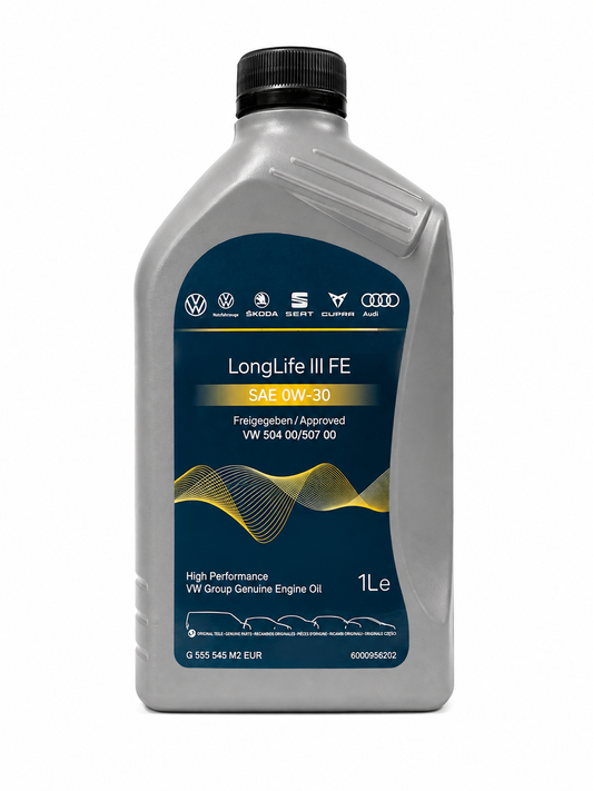 1 LT OLIO MOTORE ORIGINALE VW E AUDI 0W30 LONGLIFE III FE 504 00 507 00