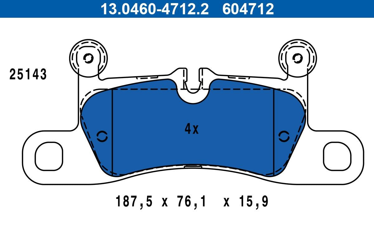 Pastiglie freno ATE per Porsche 911