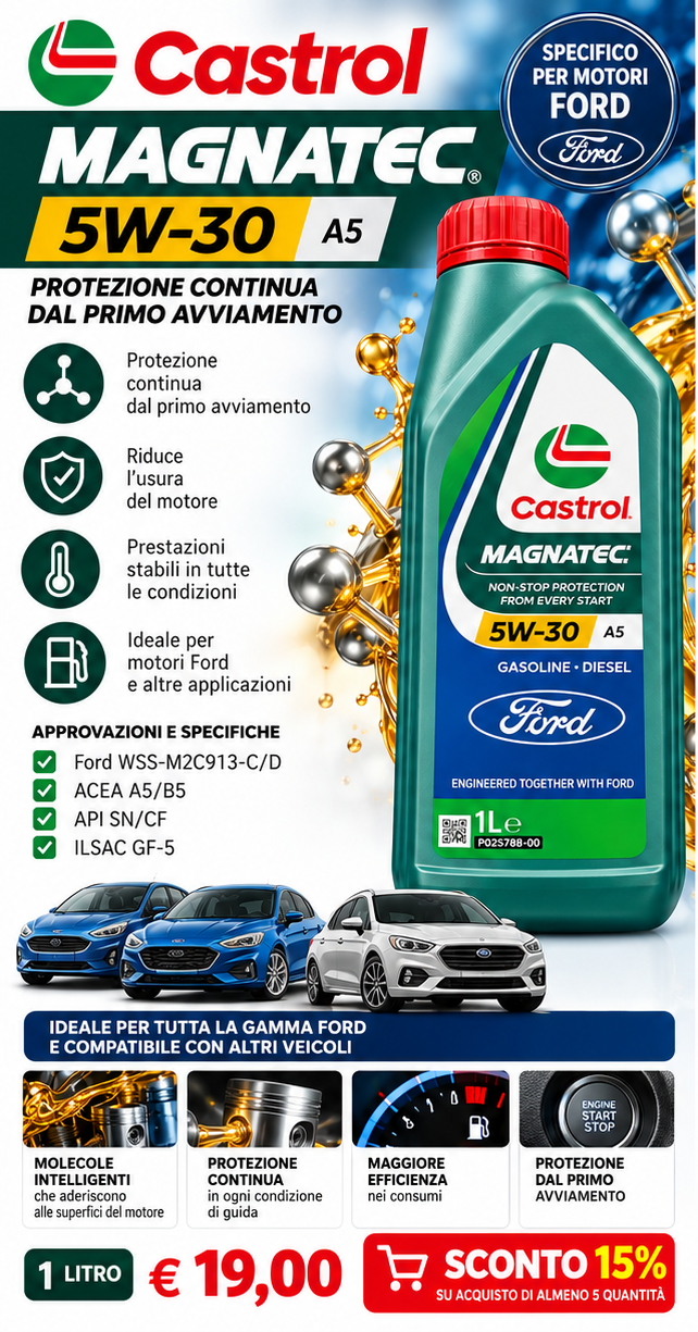 Castrol MAGNATEC 5W-30 A5 Ford 1L
