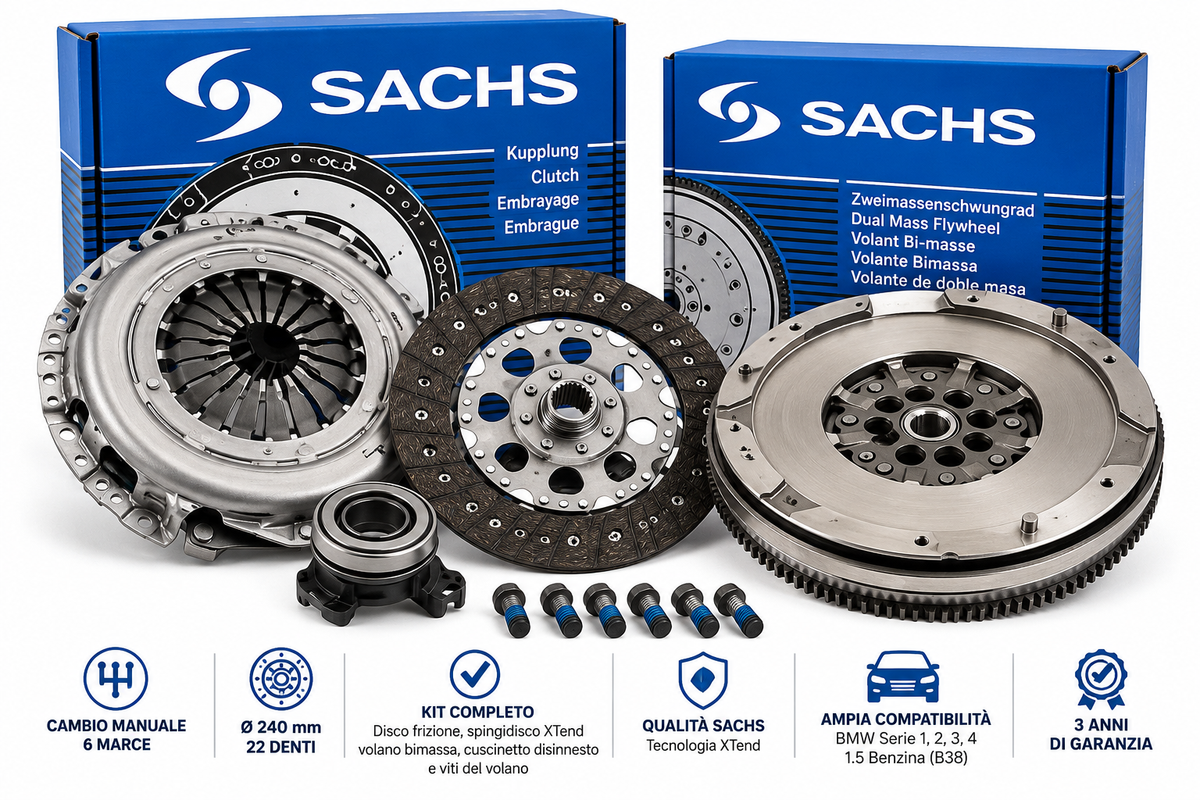 Kit frizione completo SACHS con volano bimassa BMW cambio manuale 6 marce