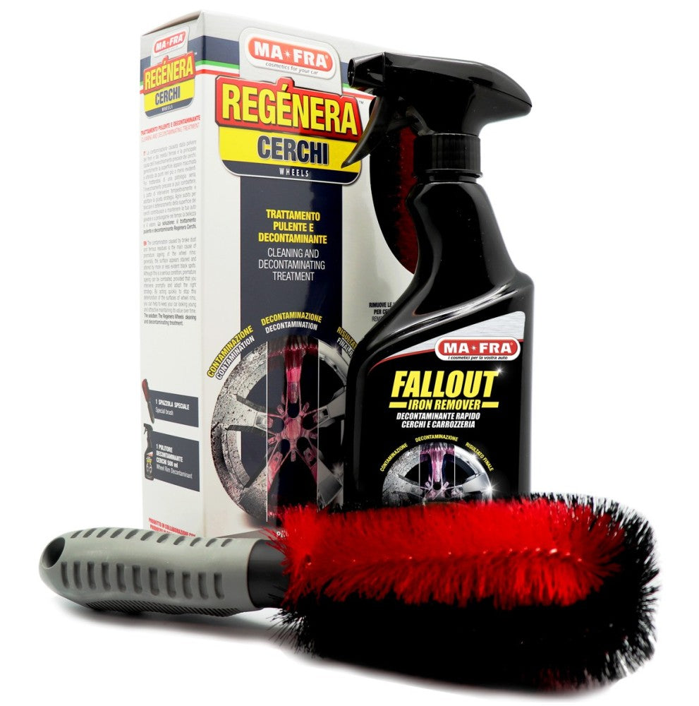MA-FRA Kit Regénera Cerchi – Decontaminante 500 ml + Spazzola Cerchi