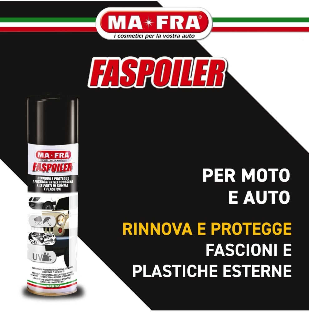 MA-FRA Faspoiler 300 ml – Ravvivante Plastiche Esterne e Paraurti Auto