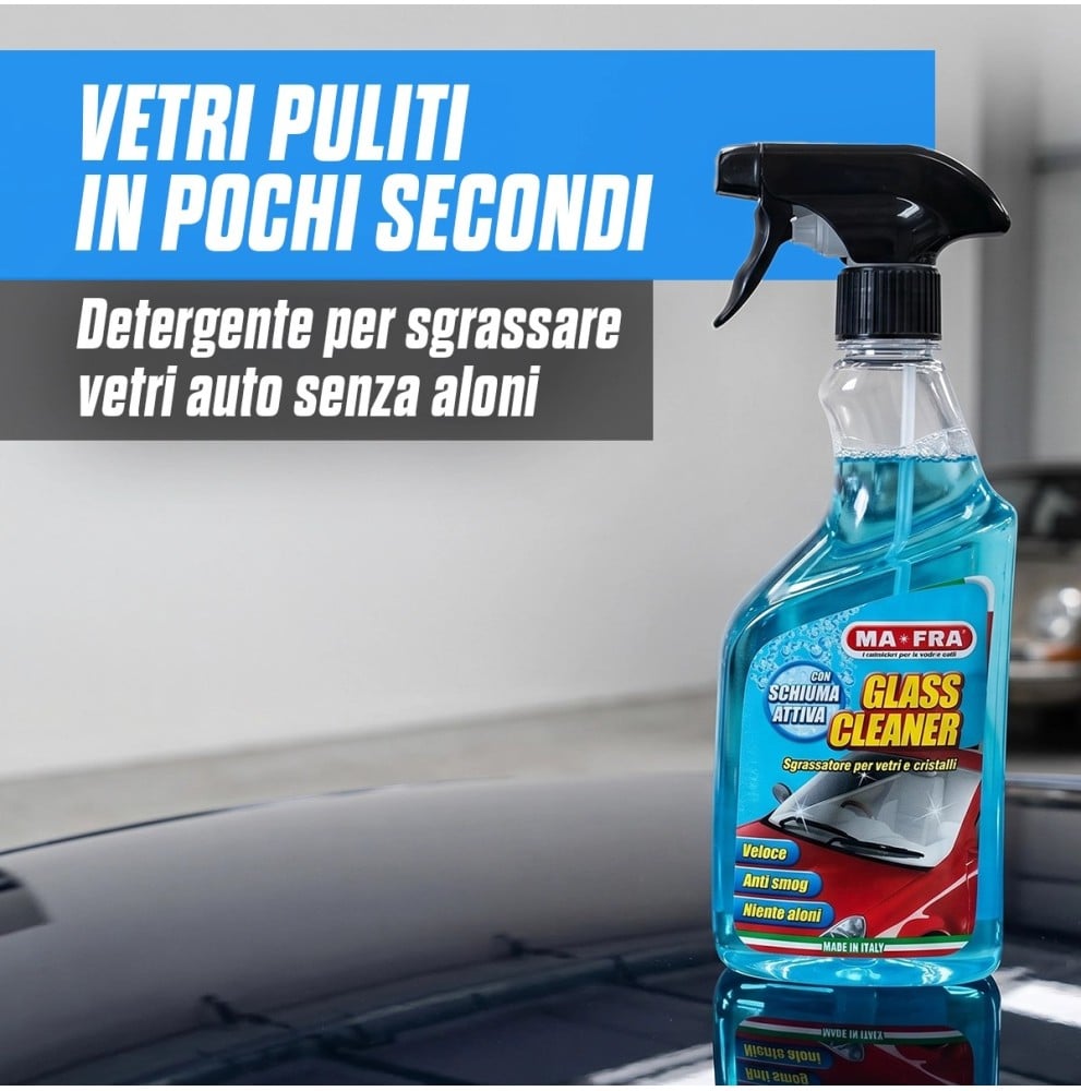MA-FRA Glass Cleaner – Sgrassante Vetri Auto Anti-Aloni